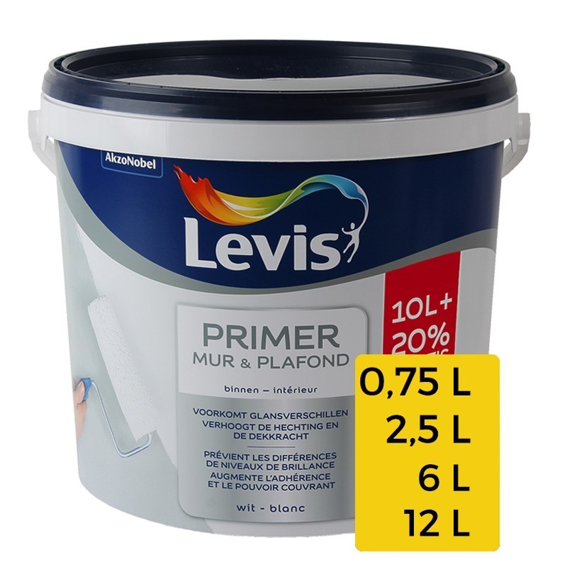LEVIS WALL & CEILING PRIMER 12L